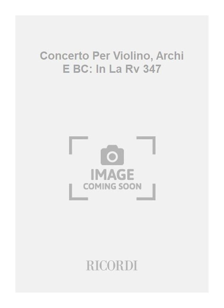 Concerti Per Vl., Archi E B.C.: In La Op. Iv N. 5